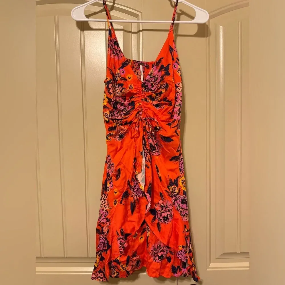 Free People Happy Heart Mini Dress | Small | Red